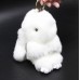 FixtureDisplays® Real Copenhagen Mink Fur Rabbit Pendant Bag Accessories Key Chain Cute Bunny 16115